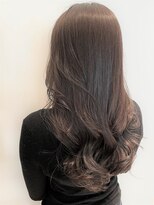 ビーハイブ 一番町店 アヴェダ(BEHIVE)&nbsp;AVEDAカラー×オリーブグレージュ　ロングレイヤー