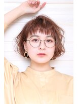 オーシャン(Ocean)&nbsp;[OCEAN Hair&Life藤原純] ミルクティーブラウンパーマボブ☆