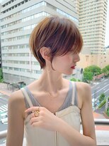 ルームバイシー 新宿(Loom. by Sea)&nbsp;ショートボブ×チェリーブラウン【束感/ダークアッシュ】