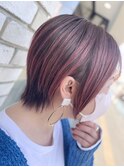 魅力倍増カール/セミディ/シアーカラー/ダークアッシュ/姫カット