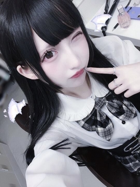 コンカフェ嬢に人気☆漆黒ブラック#エクステ#地雷：L181622359｜オズ