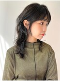 ふわふわウルフカットパーマ
