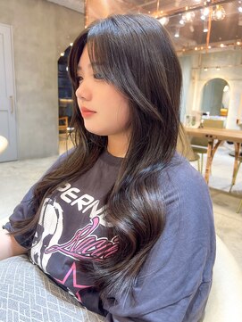 ロンド エスポワール 錦糸町(Lond espoir) ◯前髪ピンクベージュインナーグレージュお顔周り韓国