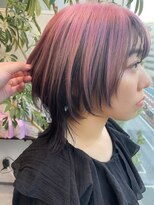 グーフィートーキョー 銀座(Goofy Tokyo)&nbsp;Goofy銀座/東京/逆インナーカラー/ピンク/ネオウルフカット