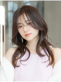 大人かわいい韓国レイヤー美髪質改善くびれシースルーバング