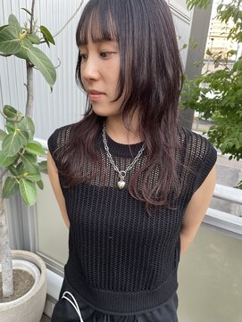 ツイギー 宮西店(TWiGGY) ロングウルフ×レッド系カラー