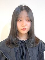 イオエ(ioe) 黒髪/ボブルフ/ネビージュ/小顔/ワンレン/髪質改善/グレージュ
