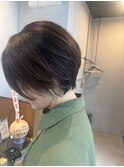 丸みのあるショートボブ