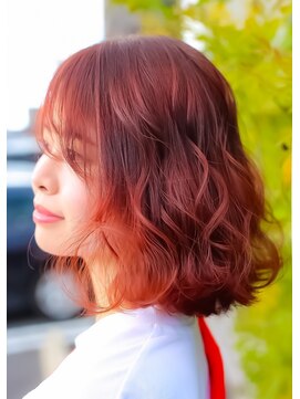 ブレイブ ヘアデザイン(BRaeVE hair design) アプリコットオレンジ
