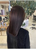 ぷつっとロブロングアッシュブラウンカラー顔まわり◎杉本