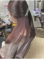 ワン(One)&nbsp;ピンク☆インナーカラーで垢抜けスタイル