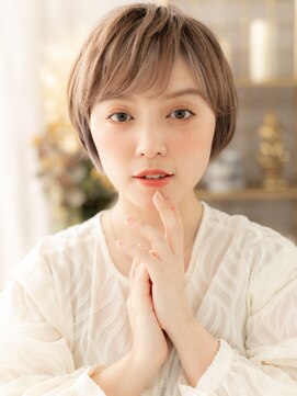 カバーヘア ブリス 上尾西口店(COVER HAIR bliss) ハイライトカラーオン眉小顔こなれショートh3上尾20代30代40代