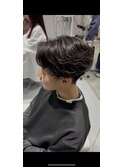 毛流れセンターパート