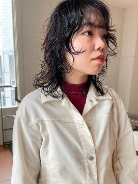 ウェイビーズ(WAVY'S) xカット/ホワイトグレージュ/レイヤーカット/チェリーブラウン