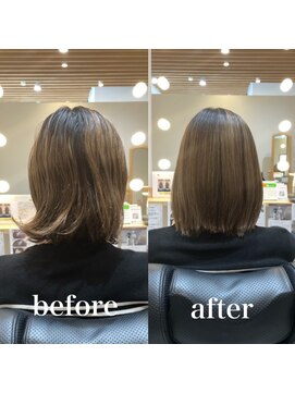 ツヤと髪 クリム(crim) 髪質改善ヘアエステ ミディアム 30代、40代、20代