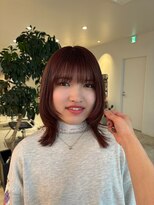 ニカ(NICA) 【NICA】レイヤーカット/ピンクブラウン : 北村