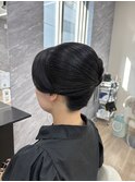 アレンジ夜会巻き