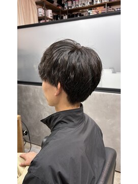 ゼットサロン(Z SALON) ”men's cut” 　パーマを活かして　刈り上げないマッシュ