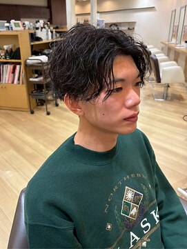 ラファンス 栗林店(LaFENCE) メンズカット/ツイストスパイラル/センターパート/ショート