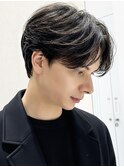 似合わせカット30代40代50センターパート刈り上げマッシュ