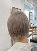 切りっぱなしボブ/ミルクティーベージュ