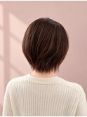 ハンサムショートくびれショートくすみベージュハイライト