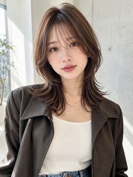 ノア 三宮店(NOA) 【NOA】韓国風小顔ウルフレイヤー×顔まわりレイヤー