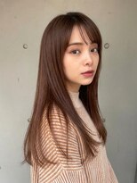 エクラート イーリス 高田馬場店(ECLART IriS)&nbsp;高田馬場・顔まわりが流れるブラウンロング