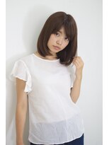 ヘアーサロン リノ(Hair Salon Lino) グレーベージュ　ミディレングス　ストレート