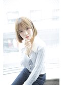 【salon de MiLK 原宿】ワンカール×ミルクティベージュ