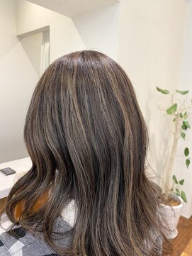 ネックス 表参道本店(nex) 【nex 表参道】白髪ぼかし ハイライト ベージュブラウン 齋藤
