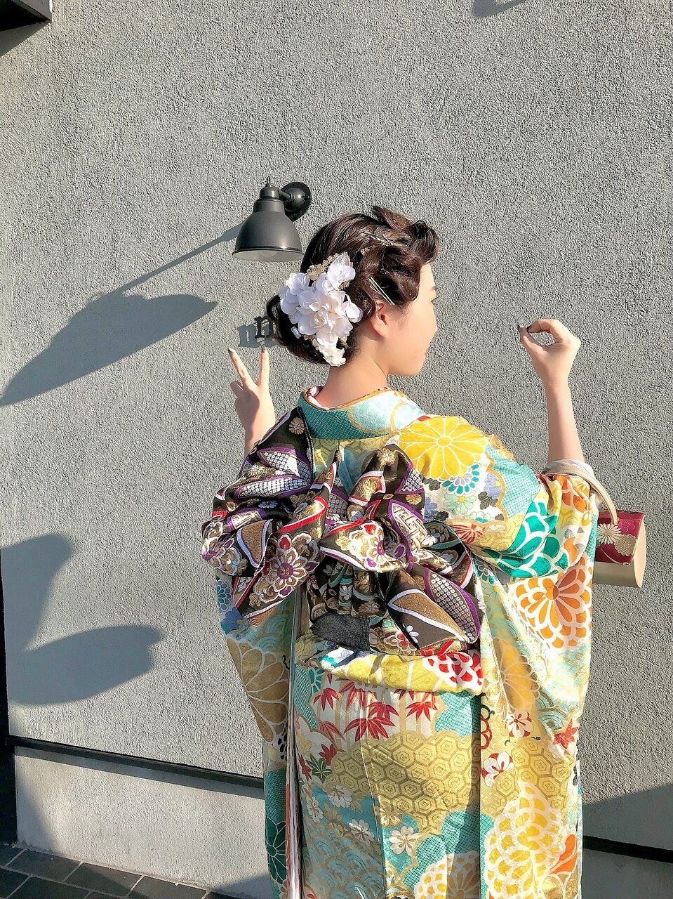 成人式セット a193 成人式ヘアセット卒業式ヘアセット着付け振袖袴：L270196803