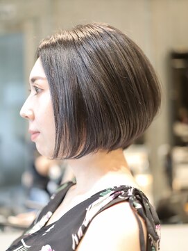 ヘア デザイン リスク(HAIR DESIGN RISK) 【RISK 高橋勇太】シルエットが完璧!!前下がりショートボブ