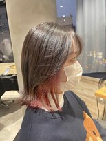 リーオオサカ(Lee Osaka)&nbsp;【カット＋インナー】お顔まわりレイヤー×ピンク/新出奈津樹