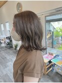 大人女子◎くびれロブ~オリーブカラー