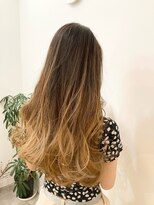 ラフ 原宿(L.a.a.g.f harajuku)&nbsp;ミルクティーベージュ グラデーションカラー@原宿