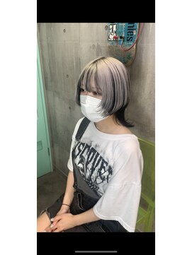 インク 渋谷(INK.) アンブレラカラー　ホワイト×ブラック