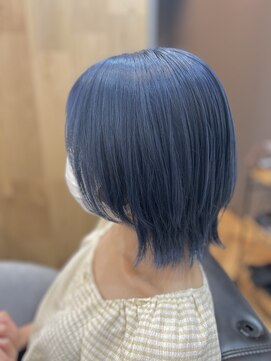 ハサミバイアトリエナガノ 千葉(8sami by atelier nagano) デザインカラー／レイヤーカット/ウエットヘア/オリーブベージュ