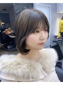 韓国レイヤー/韓国風/ボブ/髪質改善/黒髪/ブリーチなし〔池袋〕