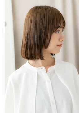 カバーヘア ブリス 大宮西口(COVER HAIR bliss) 透明感マロンベージュ姫カットレイヤー丸みボブY大宮20代30代