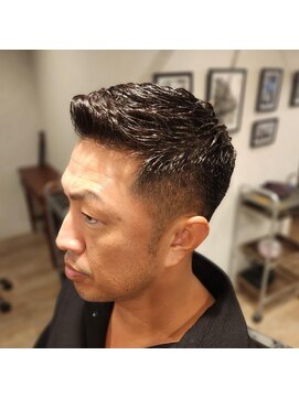 ワンワンオー バーバーショップ 長浜店(@110 BARBER SHOP) 濡れパンスタイル