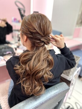 シーズン 大阪(SEASON) 【ヘアセット】ローポニー/カジュアルアレンジ/梅田