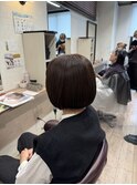 まるみボブ ショートボブ ワイドバングショートボブ 長崎浜の町