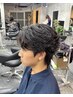 メンズカット+透明感カラー[メンズサロン/マッシュ/フェザー/メンズ]￥11000