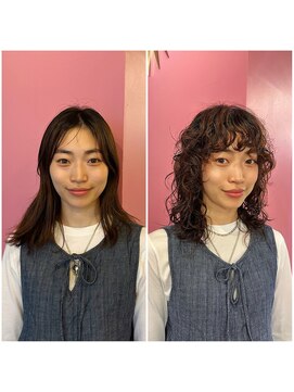 ステップボーンカット トーキョー(STEP BONE CUT TOKYO) 【ステップボーンカット】ミディアムパーマヘア