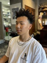 エルエー バーバーショップ 草津店(L.A BARBERSHOP)&nbsp;店長【橋本】スパイキーアフロ