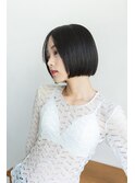 姫カットレイヤー刈り上げボブラベンダーミルクティー
