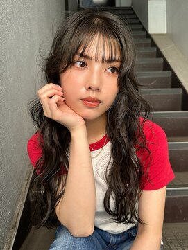 パーク(PAAQ) ダークグレイジュ/ブリーチなしカラー/レイヤーカット