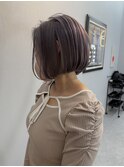 大人ボブ　ラベンダーシルバー