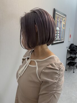 ブロンド(Blonde) 大人ボブ ラベンダーシルバー